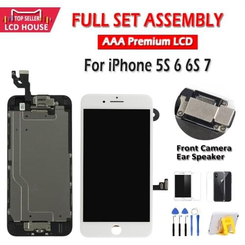 4.7" Full Set LCD Display For iPhone 5S 6 6S 7 LCD Screen Completo Assembly Replacement For Apple iPhone 6S 7 8 Touch Digitizer