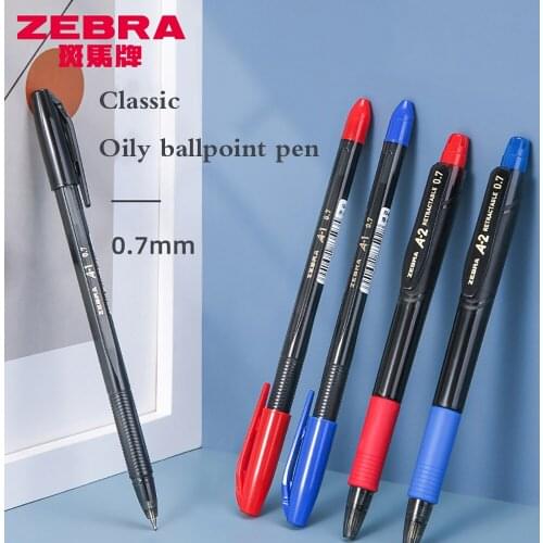 5/10Pcs Japan Zebra Ballpoint Pen Student Special Push-type Bullet Head Smooth And Quick-drying Ballpoint Pen 0.7mm