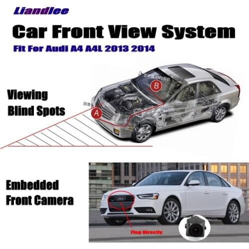 Car Front View Camera For Audi A4 A4L 2013 2014 Not Rear View Backup Parking Camera HD CCD Night Vision