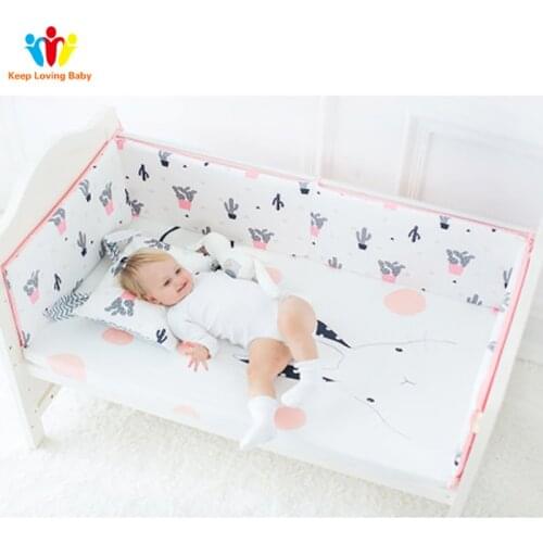 Breathable Cotton Baby room decor Crib Bumpers For Newborn Infant Cot Protector stuff for babies crotch to the cot