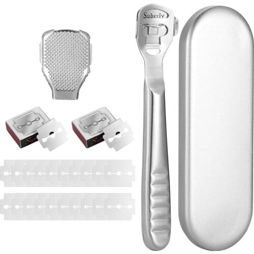 Foot Callus Shaver Heel Hard Skin Remover Hand Feet Pedicure Razor Tool Shavers Stainless Steel Handle Portable Foot Care Tool