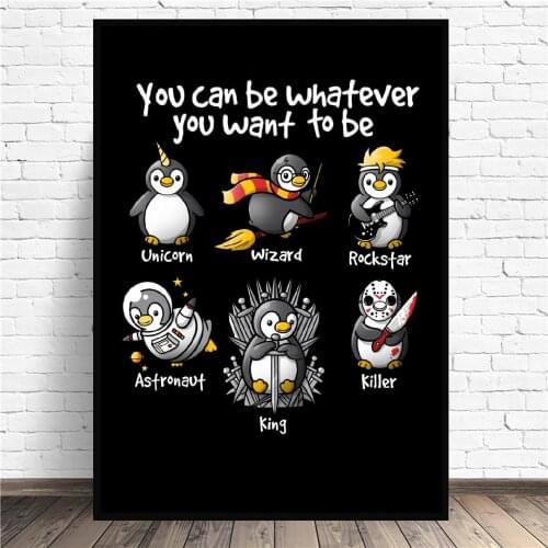 Be whatever you want to be Canvas Wall Animal Abstract Art Print Modern Poster Wall Pictures Living Room Decor