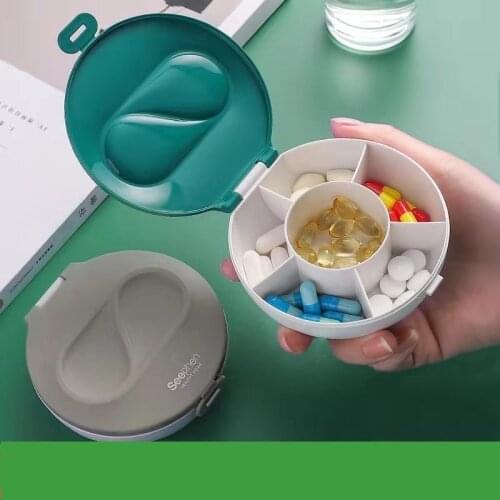 6 Grid Compartment Travel Pill Box Portable Organizer Tablet Medicine Storage Dispenser Splitters Pill Case Holder Health Care