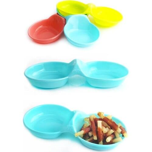 Dual Pet Bowl Cute Resin Dog Bowl Cat Pet Food and Water Bowls For Cats Dogs Feeders Pet Products Cat Bowl