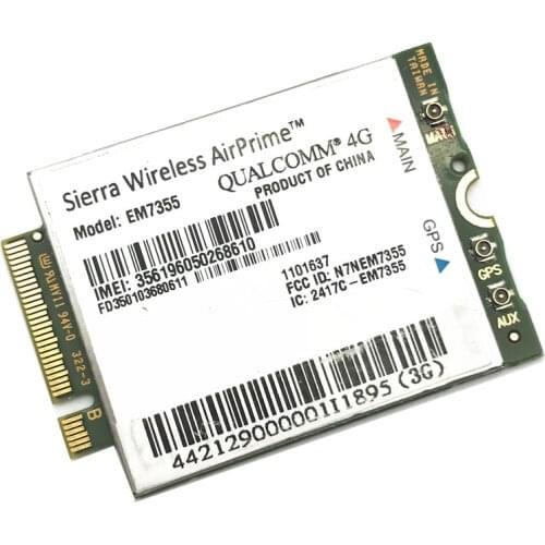 EM7355 Gobi5000 sierra wireless card LTE/EVDO/HSPA NGFF 3G/4G Module for DELL Asus Sony toshiba Model