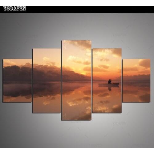 HD print olieverf Film modulaire foto Scenery poster kind room decor woondecoratie 5 stks canvas art z454