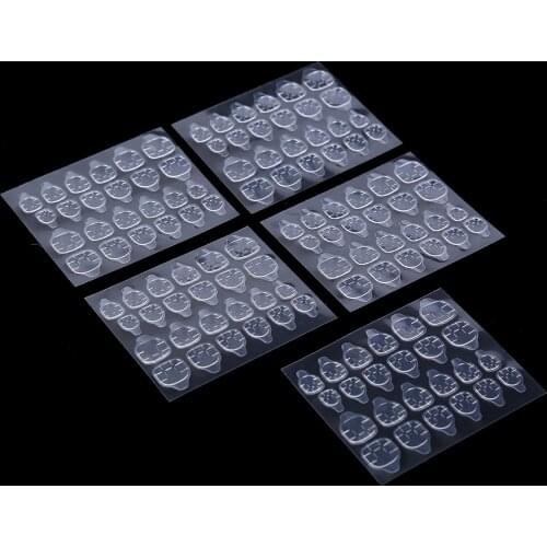 False Nail Tips Color Card Practice Display Tools Transparent White Buckle Ring Manicure DIY Nail Display Nail Art Practice tool