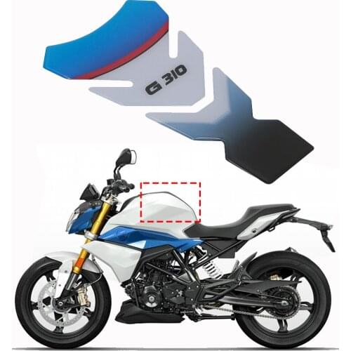 Fish Bone Tank Pad Sticker For BMW G310GS G310R G310 GS/R Motorcycle 3D Resin Oil Fuel Tank Grip Cover Emblem Protection Decals