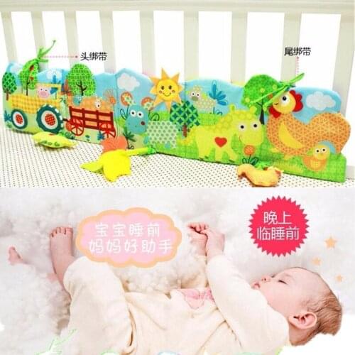 New Baby Plush Toys Rattles Cloth Book Bags Multifunctional Cartoon Farm Animals Cloth Book ruffle Give A Gift 20%Off