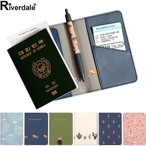 PU Leather Women Men Passport Cover Fashion Travel ID Credit Card Passport Holder Packet Travel Accessories Bank Credit Card Bag