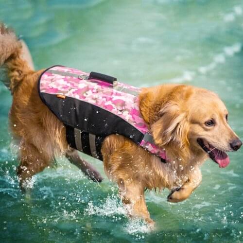 Dog Clothes Pet Dog Life Jacket Vest For Small Large Dogs Pug Labrador Golden Retriever Harness Saver Vests Oxford Clothing