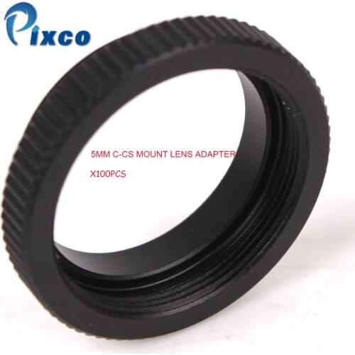 PIXCO 100PCS 5mm C-CS Mount Lens Adapter Ring Extension Tube for CC.TV Security Camera