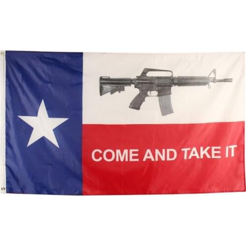 ANLEY Come And Take It Flag Colors gun Texas Gonzales NRA flags Texas Revolution Military Spartan 3x5 feet banner