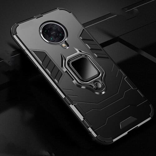 Armor Shockproof Ring Holder Case for POCO X3 NFC Case Hard PC Soft TPU Hybrid Back Cover For Xiaomi Pocophone X3 NFC