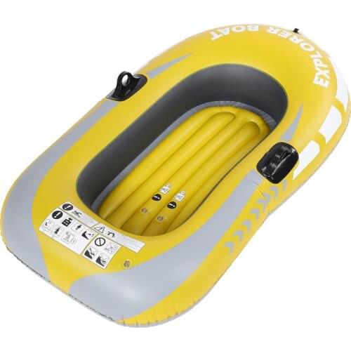 1/2 Person PVC Fishing Boat Inflatable Kayak Canoe Rowing Air Boat Double Valve Drifting Diving Boat Fishing Equipment
