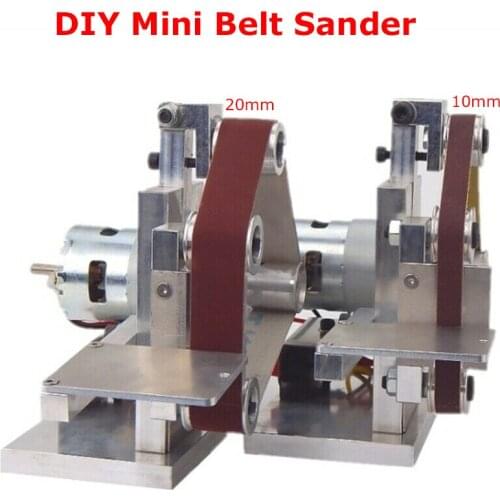 Mini Belt Sander Polishing Grinding Machine Cutter Edge Sharpener ,Electric Belt Sander DIY Multifunctional