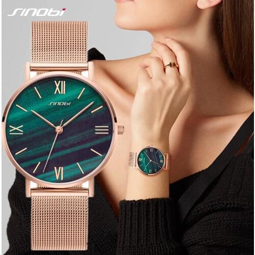 Sinobi Women's Watches With Rhinestones