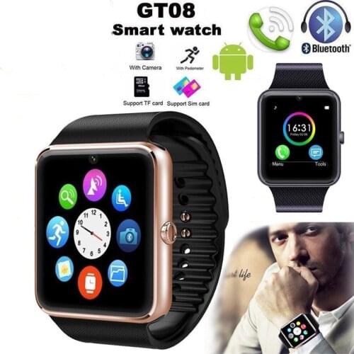 GT08 Smart Watch Bluetooth Children Men Kids Watch Phone SIM Card Camera Clock Bluetooth Smartwatch Connect For IOS Android