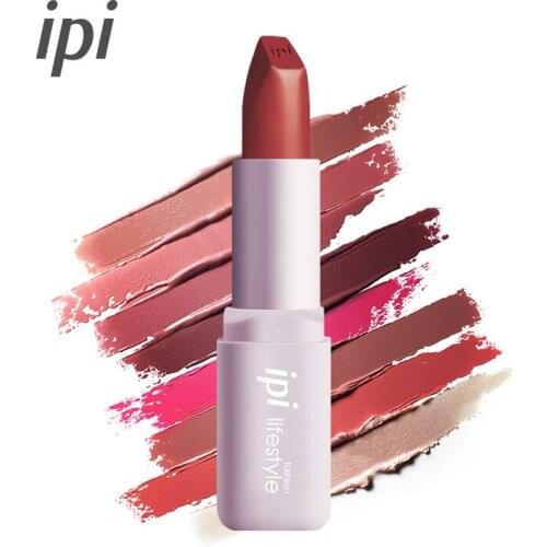 IPI Moist Matte Color lipstick Cosmetic Lips Makeup Lipstick Long-lasting Moist Rouge Beauty Moist Lips
