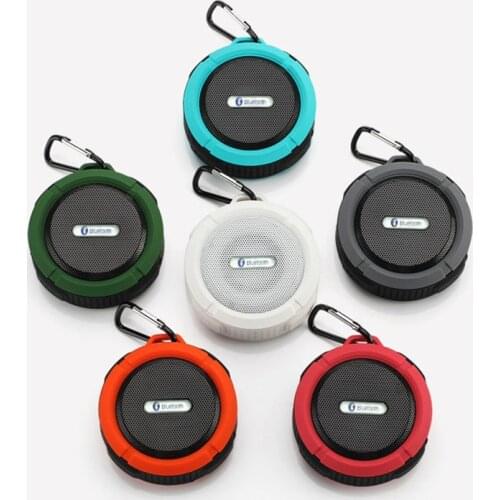 Waterproof Shower Bluetooth Speaker, Portable Wireless Outdoor Speaker, Support TF Card, Bulti-in Mic, Keychain for Outdoor