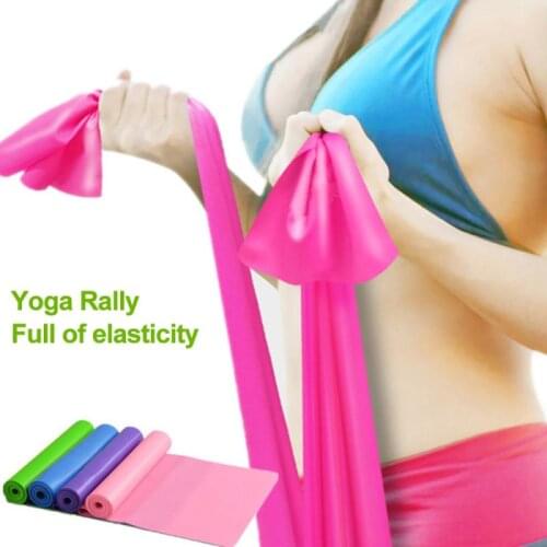 1m Yoga Stretch Band Elastic Band Fitness Men And Women Resistance Band Strength Training Stretch Workout For Indoor Exercise