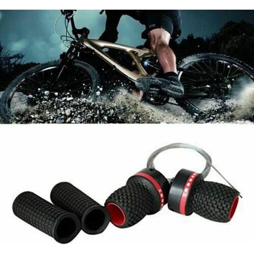 1 Pair New Rubber Bike Speed Shifter Derailleur Handle Twist Grip Gear Shift