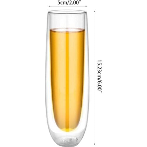 150ml Double wall coffee cup Shot vodka beer glasses Drinking wine glass Water j