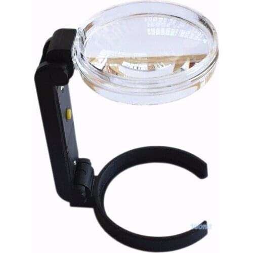 2.5X 80mm Magnifying Glass Read Low Vision Pocket Portable Hand Held Magnifier 7852