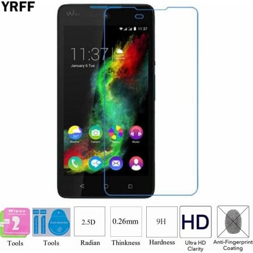 2PCS 2.5D 0.25mm 9H Tempered Glass Screen Protector Protective Film For Wiko Rainbow Lite/JAM Free Tools
