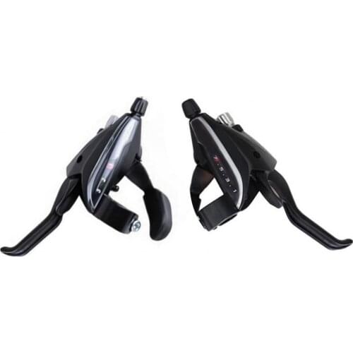 2Pcs EF65-7 Cycling Bicycle Thumb Shifter 3x7 Speed Accurate Conjoined Mountain Bike Derailleurs for MTB Road Bike Parts