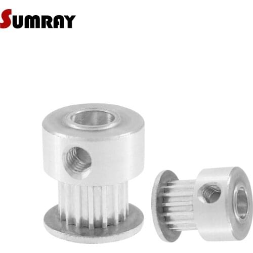 SUMRAY MXL 15 Timing Pulley 3.175/4/5/6mm Inner Bore Gear Belt Pulley 7mm Belt Width Aluminium Pulley Wheel 2PCS