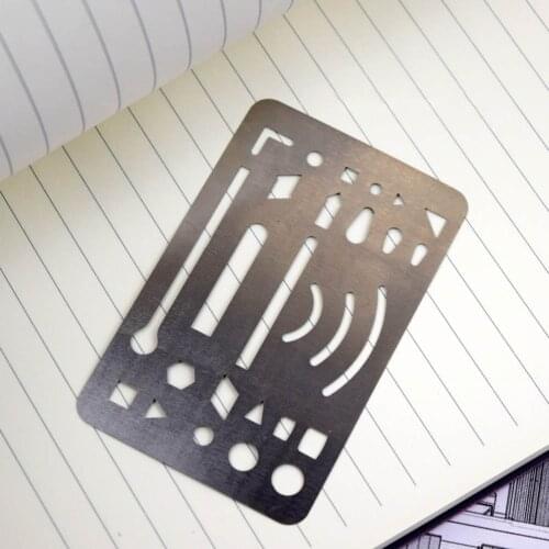 3pcs Creative Erasing Template Precise Stainless Steel Erasing Shield Craft Drawing Drafting Tool Erasing School Home Enterprise
