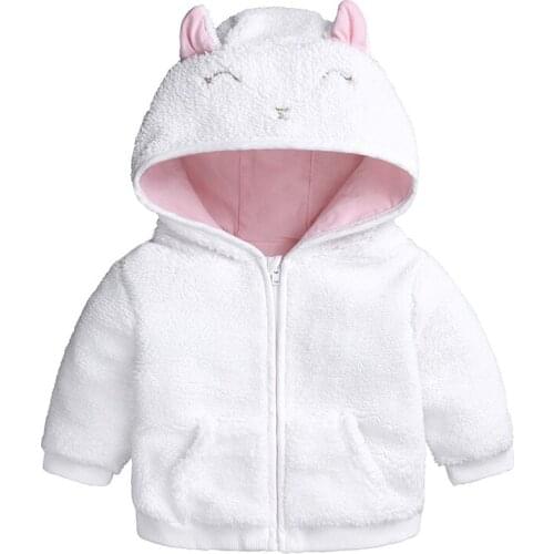 2021 Winter autumn baby girls boys coat fashion casual long sleeve ears cotton jackets children Outerwear overcoats kids clothes
