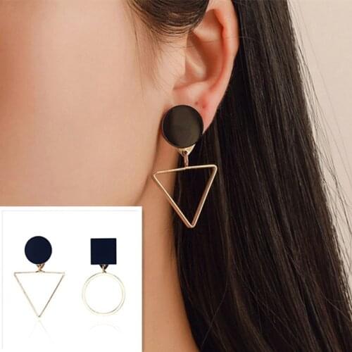 Crystal Flower Drop Earrings Ladies Fashion Jewelry Gold Rhinestone Earrings Party Gift