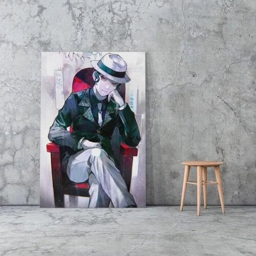 Muzan Kibutsuji Kimetsu no Yaiba anime Canvas poster Painting wall Art decor Living room Bedroom Study Home Decoration Prints