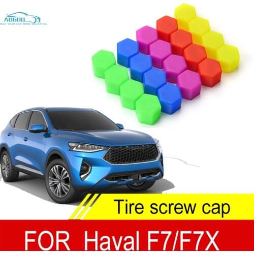 For Haval F7 F7x Car Wheel Caps Bolts Covers Nuts Silicone Auto Hub Protectors Screw Styling Anti Rust Covers