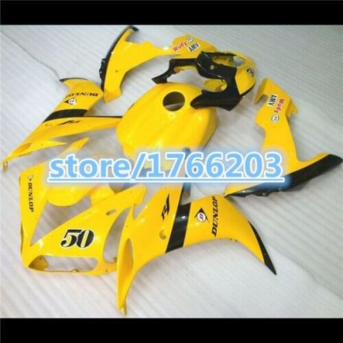 ABS Fairing Set for yellow YZF-R1 2004 2006 04-06 04 06 2004-2006 R1 05 YZF R1 2004-2006 YZF1000 04 05 06 Plastic Kit