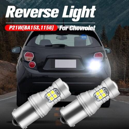 2pcs LED Reverse Light Blub Backup Lamp P21W BA15S 1156 Canbus No Error For Chevrolet Astro Metro Epica Aveo 5 Optra