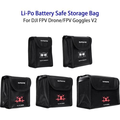 Li-Po Safe Bag Heat-resistant Battery Safe Storage Bag For DJI FPV Drone/FPV Goggles V2 Drone Accessories