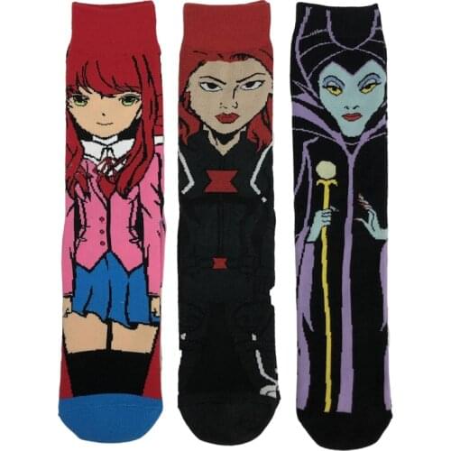 Cartoon Pattern Skateboard Cotton Socks Street Hip Hop Surprise Fashion Comfortable Sports Casual MenS And WomenS Leg Socks