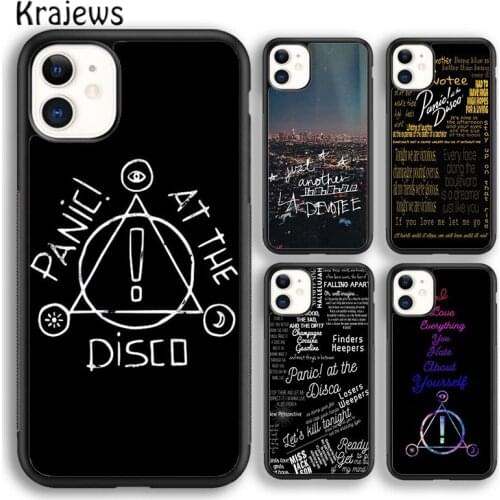 Krajews Panic At The Disco Soft Phone Case Cover For iPhone 5 SE 6s 7 8 plus X XR XS 11 12 pro max Samsung Galaxy S8 S9 S10