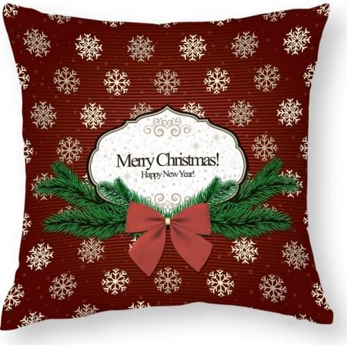 Luxury super soft lightweight durable cotton pillow case christmas pillow cover for home bed sofa decor custom cushion cover