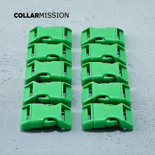 Retailing plastic adjustable buckle for paracord backpack strap dog collar belt bag accessories 20mm green CK20SJ10
