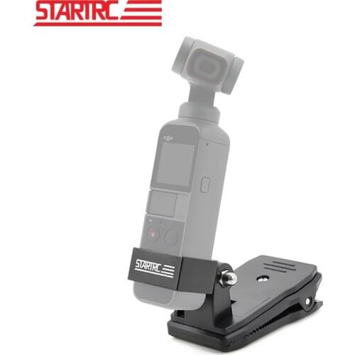 STARTRC OSMO POCKET 360 Degree Rotation Backpack/Bag Clamp Clip for DJI Pocket 2 backpack Holder Adapter Mount Accessories
