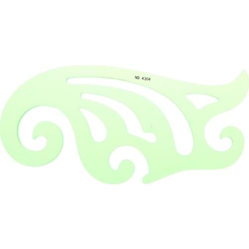 Students Plastic Drawing Template Curve Ruler Stencil Measuring Tool Stationery