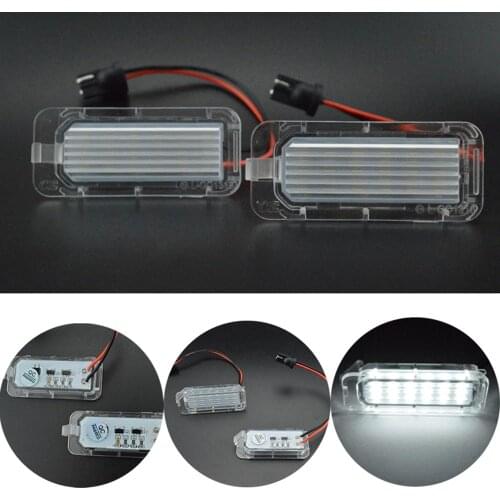 2 pieces LED License Plate Light Car Truck License Number Plate Light For Focus 3 C MAX S MAX Mondeo 4 Galaxy KUGA 7903 Fiesta