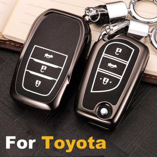 Luminous Leather Car-Styling Key Cover Case For Toyota Corolla RAV4 Auris Avensis Camry Land Cruiser 200 Aygo Yaris Reiz Crown