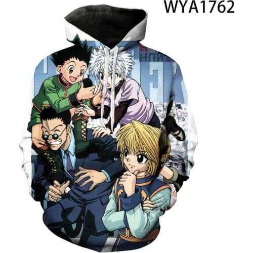 Men Women Children New Hoodies 3D Printed Streetwear Fashion Hunter X Hunter Anime Sweatshirts Pullover Casual Hoodie Tops