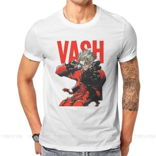 Trigun Vash the Stampede Meryl Stryfe Thompson Anime TShirt for Men Cool Humor Summer Tee T Shirt High Quality New Design Fluffy