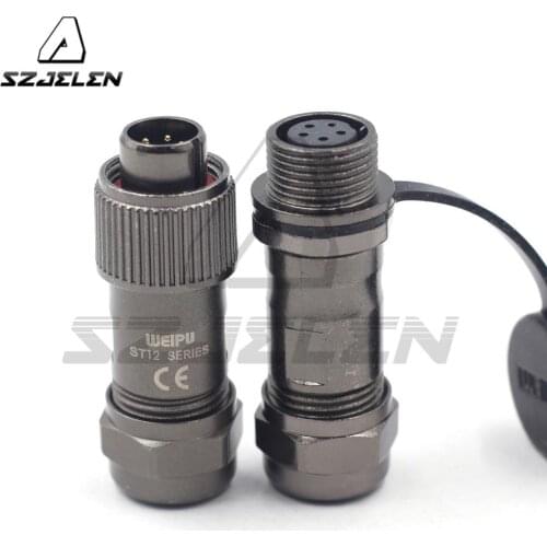 WEIPU ST12 series 5pin Waterproof Connector plug socket, IP67, LED industrial connector ,Automotive connector